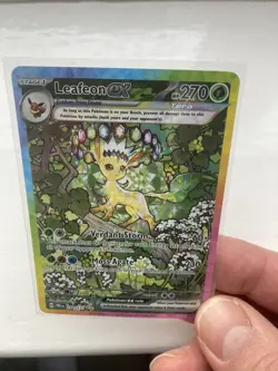 Pokemon Leafeon EX Prismatic Evolutions SIR 144/131 mint condition - Image 3