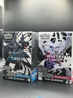 Pokemon TCG Black Bolt and White Flare Booster Bundle Combo - FACTORY SEALED - Image 1