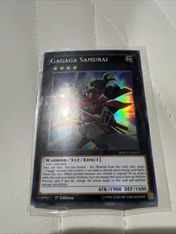 Yugioh Gagaga Samurai WSUP-EN027 Super Rare 1st Edition Holo - Image 1