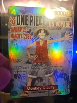 Monkey.D.Luffy (055) (College Basketball US Voyage) P-055 One Piece Promotion - Image 1