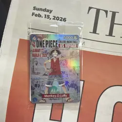 Bandai One Piece Monkey.D.Luffy College Basketball Promo Card P-1000 UIUC - Image 1