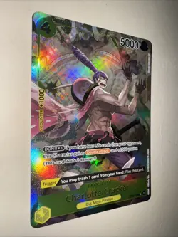 One Piece Card Game TCG Charlotte Cracker OP03-108 English AA SR CCG - Image 2
