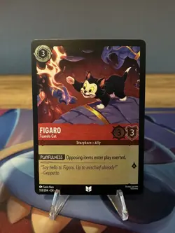 Disney Lorcana - Figaro Tuxedo Cat 133/204 - Reign of Jafar - Cold Foil - Image 1