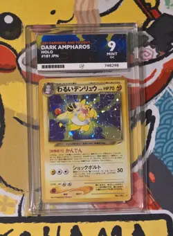 Ace 9 OC Dark Ampharos Holo Neo 4 #181 Destiny Japanese Graded Pokemon Card - Image 1
