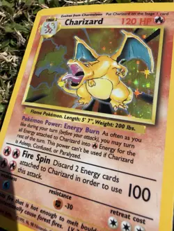 1999 Holo Rare Charizard 4/102 Base Set Pokemon TCG Card - Image 2