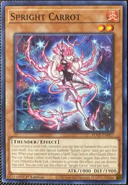 Spright Carrot POTE-EN007 Power of the Elements 1st Edition - Yugioh Card - Image 1