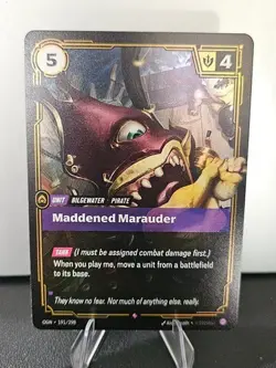 Riftbound Maddened Marauder Card OGN 191/298 English League of Legends - Image 1
