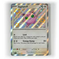 Pokemon - Jigglypuff - 198/091 - SV Paldean Fates - Shiny Rare Card - Image 1