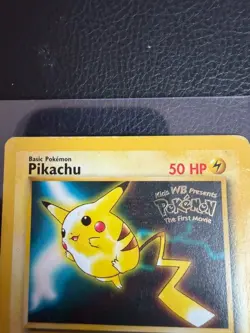 Pikachu #4 1999 Black Star WB Pokemon the First Movie Promo Pokemon TCG Card - Image 3