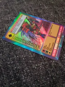 Vintage Digimon CCG Battle Series 1 Holofoil Card Musyamon ST-20S - Image 3