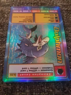 Vintage Digimon CCG Battle Series 1 Holo Card Dolphmon ST-35S - Image 5