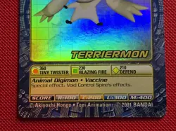 Terriermon Digimon Digi-Battle Series Card - BO-166 Holo Foil - Image 4