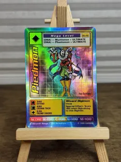 DIGIMON DIGI BATTLE SERIES 1 BO-42 1st EDITION PIEDMON HOLO CARD NM - Image 1