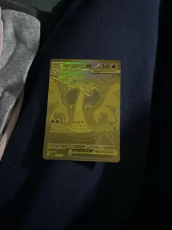 Pokemon M Charizard EX Mega M Charizard Gold Foil Art Card 108/106230HP - Image 1