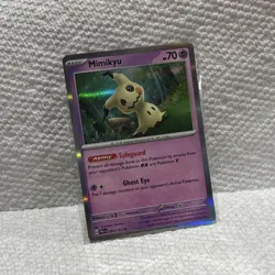 Pokemon Mimikyu SV: Paldean Fates Holo Rare Ghost Type Card 097/193 Ability - Image 2