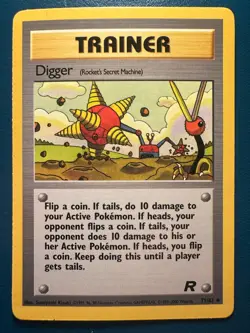 Team Rocket Digger Rocket's Secret Machine - Pokemon Uncommon Card - Image 1