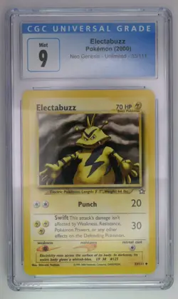 Electabuzz CGC 9 Mint #33/111 Neo Genesis 2000 Vintage Pokemon Card - Image 1