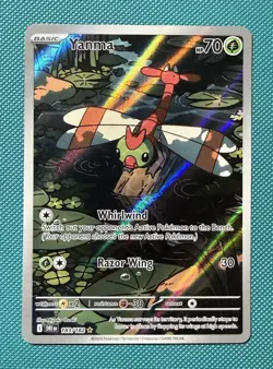 Pokemon TCG Yanma Destined Rivals Full Art Rare Card 183/182 - Image 1