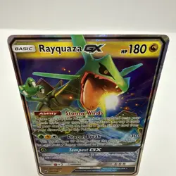 2018 Pokemon Rayquaza GX 109/168 Holo UR Card Celestial Storm Near Mint - Image 2