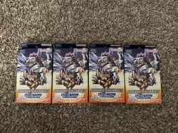 4x (FOUR) Digimon Card Game Double Pack Sets DP01 English - Image 1