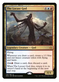 1x MTG The Locust God - Hour of Devastation Mythic! NM Mint! - Image 1