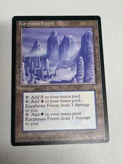 MTG Ice Age #337 Karplusan Forest LP Free Shipping! - Image 1