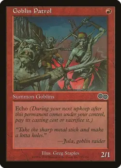 Goblin Patrol 193 MTG NM - Urza's Saga - Image 1
