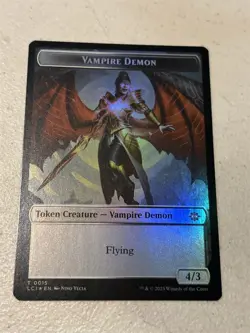 mtg foil token Fungus Dinosaur // Vampire Demon 0012/0015 Lost Caverns of Ixalan - Image 2