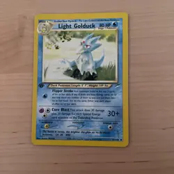 Pokemon Card - Light Golduck Neo Destiny 47/105 Uncommon 1st Edition - Image 1