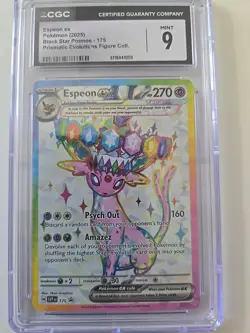 Pokemon TCG Espeon EX Prismatic Evolutions Black Star Promo Full Art - Image 1