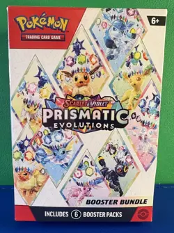 Pokemon TCG Prismatic Evolutions Booster Bundle - 6 Packs - SEALED - Image 1