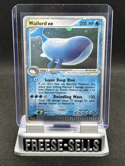 Pokemon TCG Wailord EX 100/100 EX Sandstorm Holo Rare LP - Image 1