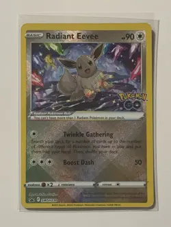 2022 Pokemon GO Radiant Eevee Black Star Promo SWSH230 Premium Collection - Image 2