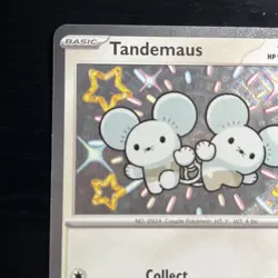 Pokemon Tandemaus Shiny Rare Holo 209/091 SV: Paldean Fates English - Image 2