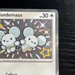 Pokemon Tandemaus Shiny Rare Holo 209/091 SV: Paldean Fates English - Image 3