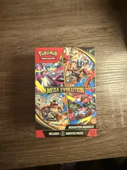 Pokemon TCG Mega Evolution Booster Bundles New Sealed 6 Packs - Image 1