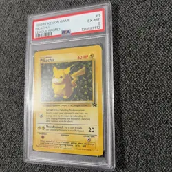 Pokemon TCG Pikachu Wizards Black Star Promos Regular Rare PSA 6 - Image 3