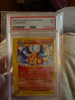 2002 pokemon expediton charizard psa 7 nm non holo - Image 1