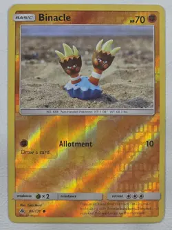 Binacle - 66/131 - SM - Forbidden Light - POKEMON REVERSE HOLO - Image 1