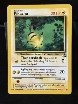 Pokemon TCG Pikachu WOTC Black Star Promo Series#27 - Image 1