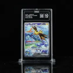 PRISTINE TAG 10 Pokemon Zapdos EX SAR 204/165 SV2a 151 Japanese 2023 - Image 1