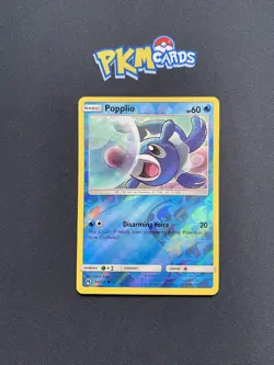 Pokemon TCG Popplio Lost Thunder 64/214 Reverse Holo LP. - Image 1