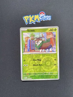 Pokemon TCG Skiddo Scarlet & Violet 011/198 Reverse Holo LP. - Image 1