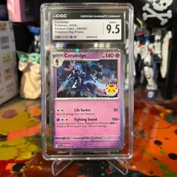 Pokemon 2024 Paldean Fates Pokemon Day Promo Ceruledge 040/091 CGC 9.5 - Image 1