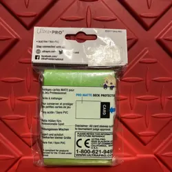 Ultra Pro 60 LIME GREEN PRO-MATTE Small Size Deck Protector Gaming Card Sleeves - Image 2