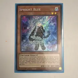 Konami Yu-Gi-Oh! Spright Blue Secret Rare Effect Thunder 1st Ed POTE-EN003 - Image 1