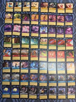 Lot of 64 | Disney Lorcana cards. The First Chapter 1 (used decent shape) - Image 1