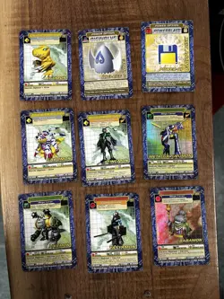 Vintage Digimon Card Lot (22 Cards) 2000–2001 Bandai | Mega, Champion, Armor - Image 2