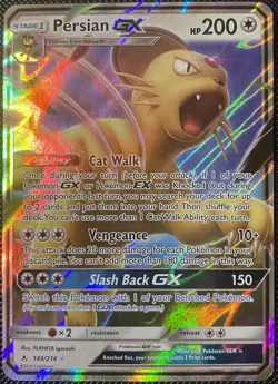 Persian GX 149/214 Sm-Unbroken Bonds Holo - Pokemon Card - Image 1