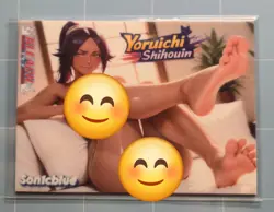 Yoruichi Shihouin Bleach Custom Glow In The Dark Waifu Card Feet Fan Art 2 - Image 1